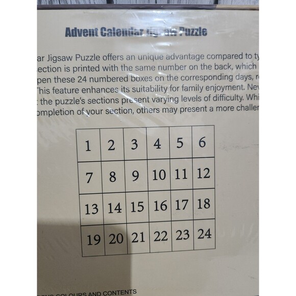 Advent Calendar Christmas Nativity Jigsaw Puzzle 1008 Pieces Poster Faith Gift - Picture 8 of 10